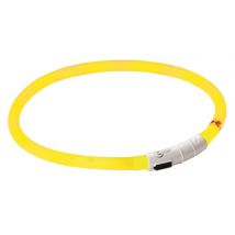 Collier Lumineux À Led Pour Chien Maxi Safe 55cm Jaune - Kerbl