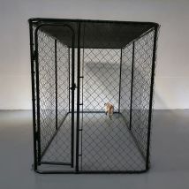Enclos pour chien grillagé 304 x 152 x 182cm avec toile d'ombrage - Animal Valley