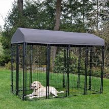 Box D'attente Et De Détente Pour Chien Avec Toit Imperméable – 240x120x183 – Stay Series Villa - Lucky Dog