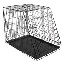 Cage Pour Chien De Transport L Noir 107 X 74 X 85 Cm 2 Portes - Kerbl
