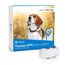 Boîtier traceur GPS pour collier de chien Dog 4 version blanc neige - Tractive - Tractive