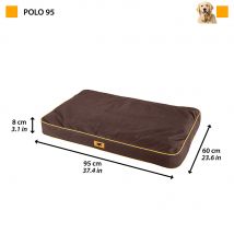 Coussin Pour Chien En Tissu Résistant Déperlant Polo 95 Marron Taille M/l - Ferplast