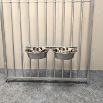 Double support de gamelle chien surélevée en acier inoxydable 2,8L - KeniLux - KeniLux