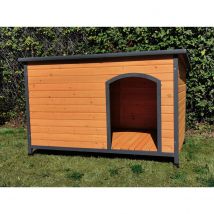 Niche à chien Natura toit plat shingle noir taille 3XL - Animal Valley