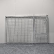Panneau de porte chiot 3/4 Grillagé Premium pour chenil en kit 150 x 100 cm - KeniLux - KeniLux