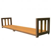 Terrasse niche à chien universelle pour grandes niches en bois - Animal Valley