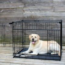 Caisse De Transport Chien À Portes Coulissantes Latérales L 107 X 71 X 78 Cm - Lucky Dog
