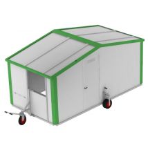 Bâtiment Mobile Élevage Avicole 11m² 75 à 90 Poules Avec Kit D'attelage - Copele - Copele