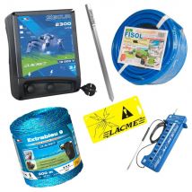 Kit Complet Clôture Électrique Volailles Anti Nuisible Avec Électrificateur Secteur 3 Joules - Lacmé - Lacme