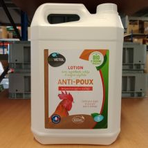 Lotion Anti Poux Bio Pour Poule 5L - Biovetol - Biovetol