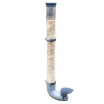 Mangeoire Volailles Et Gibiers En Plastique Gris Tube Transparent 7kg Prima - Evena - Evena