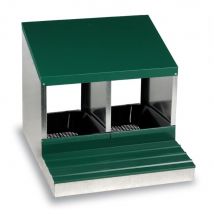 Pondoir Poule 2 Nichoirs Avec Fond Métal - - Gaun