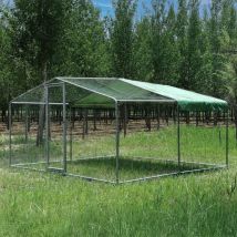 Parc à Poules - Enclos 12m² Ø38mm 4x3x2,25m - Acier Galvanisé - Animal Valley