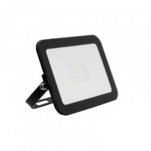 Foco Proyector LED 20W 120lm/W IP65 Slim Cristal Negro Blanco Frío 6000K