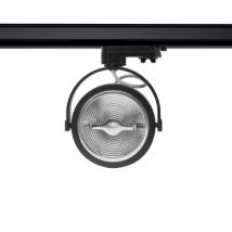 Foco LED Cree AR111 15W Regulável Preto para Carril Trifásico Branco Quente 2700K