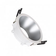 Aro Downlight Cónico Reflect para Bombilla LED GU10 / GU5.3 Corte Ø 75 mm Plata