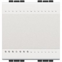 Mecanismo Interruptor de Comutação 2 Módulos 16AX Terminal Auto BTicino Living Light N4003M2A Branco