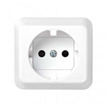 Módulo Tapa con Dispositivo de Seguridad para la Base de Enchufe Schuko SIMON 73 73044 Blanco
