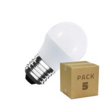 Pack 5 Bombillas LED E27 5W 400 lm G45 Varias opciones