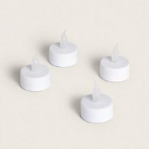 Pack 4 Velas LED Mini com Bateria Hobley Branco