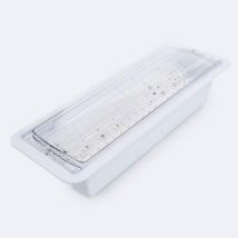 Luz Emergencia LED Empotrable 160lm Permanente/No Permanente Corte 155x400 mm 6 W