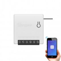 WiFi-Schalter kompatibel mit herkömmlichen Schalter SONOFF Mini R2 10A - Weiß