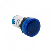 Leuchtmelder MAXGE mit Thermometer -25oC/+125oC Ø22mm - Blau