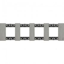 Blende 2 x 4 Metallmodul BTicino Living Now KA4802M4__ - Mehrere Optionen