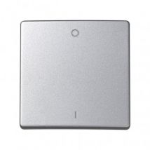 Einzeltaste für zweipoligen Schalter mit Gravur I/O SIMON 73 LOFT 73023 - Aluminium