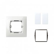 Kit Wechselschalter Simpel Schmal Doppelt SIMON 27 - Schwarz