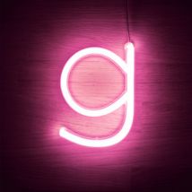 LED-Buchstaben Neon Rosa G Rosa