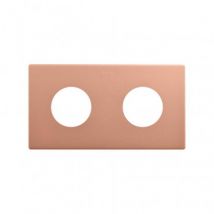 Rahmen 2 Elemente Minimalistische Ästhetik für Schukosteckdose CLEAN SIMON 270 27110620 Bronze