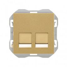 RJ45-Buchsenabdeckung mit doppelten Anschluss SIMON 270 20000188 Gold