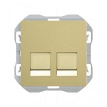 RJ45-Buchsenabdeckung mit doppelten Anschluss SIMON 270 20000188 Bronze