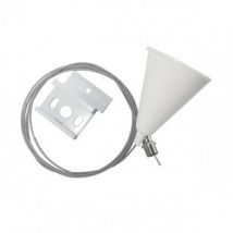 Kit de Suspension Rails Triphasé (3 Allumages) Blanc