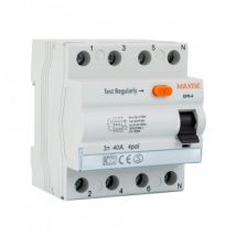 Interrupteur Différentiel Industriel 4P-30mA 25-40A Class AC-10kA MAXGE 25 A
