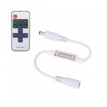 Mini Controleur Variateur Ruban LED 12/24V DC Monochrome avec télécommande RF