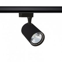 Spot LED Bron 40W Noir pour Rail Monophasé Blanc Neutre 4000K