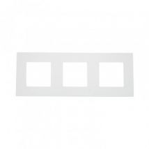 Cadre PC 3 Emplacements Modern Blanc pour Interrupteur Modern Tactil