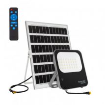 Projecteur LED Solaire 100W 170lm/W IP65 avec Télécommande Blanc Neutre 4500K