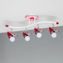 Plafonnier Kids Métal Papilio Rose
