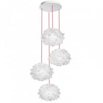 Suspension Veli Mini Quartet Suspension Couture SLAMP Rouge