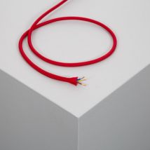 Câble Électrique Textile Rouge Plusieurs options