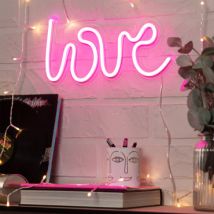 Enseigne Néon LED "LOVE" Rose