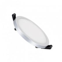 Dalle LED Ronde Slim Surface 8W LIFUD Grise Coupe Ø75mm Blanc Neutre 4000K