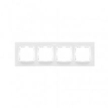 Cadre 4 Emplacements SIMON 82 Concept 8200647 Blanc Mate