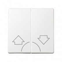 Touche Double pour Appareillage Volets Roulants SIMON 73 LOFT73028 Blanc