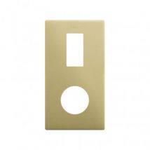 Cadre 2 Emplacements Esthétique Minimal Vertical pour 1 Élément Étroit + 1 CLEAN Schuko SIMON 270 27192620 Bronze