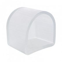 Embout pour Gaine Néon LED 7.5W/m Monochrome 220V AC 100 LED/m Semi-circulaire 180o IP67 sur Mesure Coupe Tous les 100 cm Blanc
