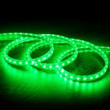 Ruban LED Dimmable 220V AC 60LED/m Vert IP65 sur Mesure Largeur 14mm Coupe tous les 100cm Plusieurs options